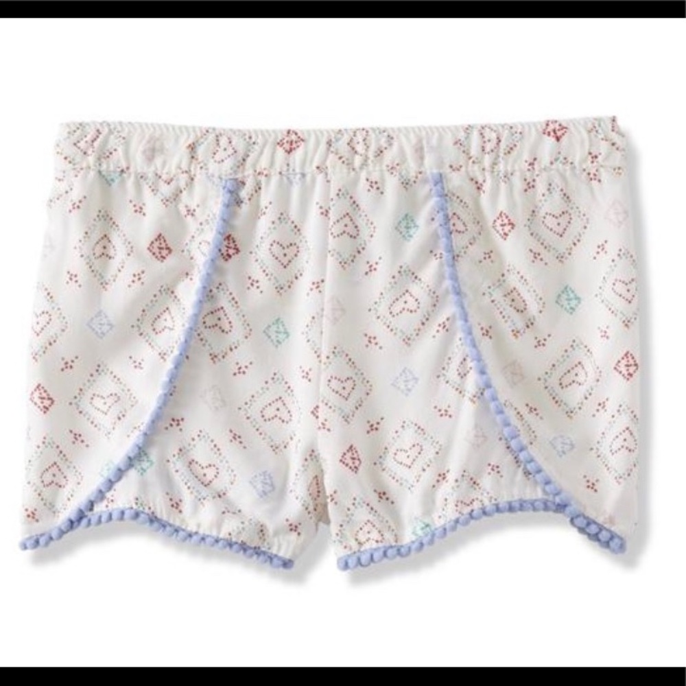 girls' pompom shorts love from  Toughskins